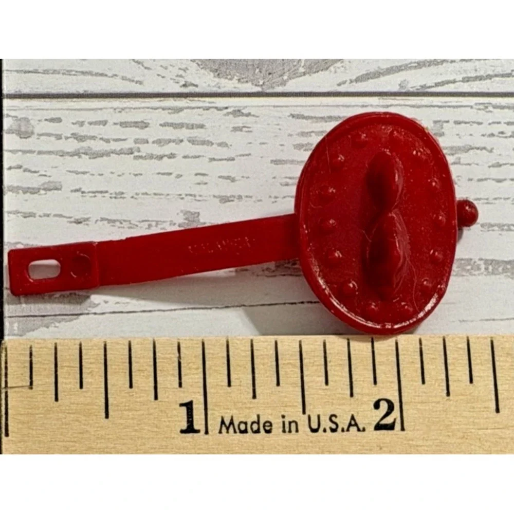 Vtg MOTU He-Man‎ Beast Man SPIKED ARM BAND armor red original weapon accessory